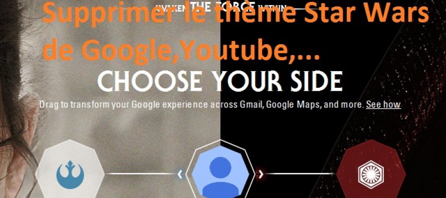 Supprimer le thème Star Wars de Google