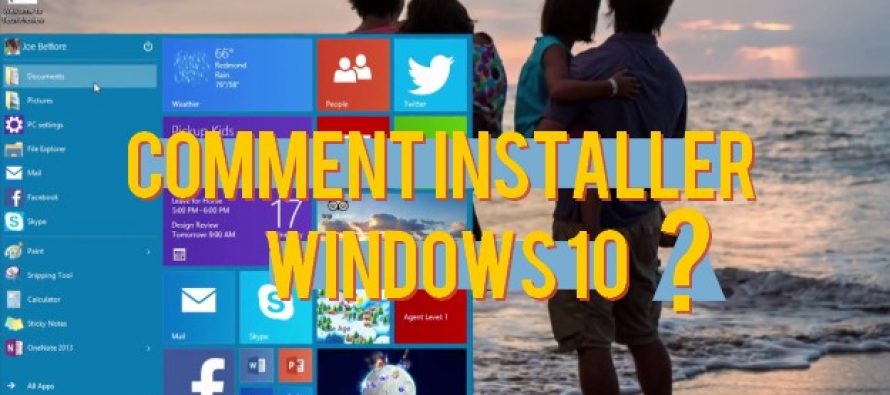 Comment installer Windows 10