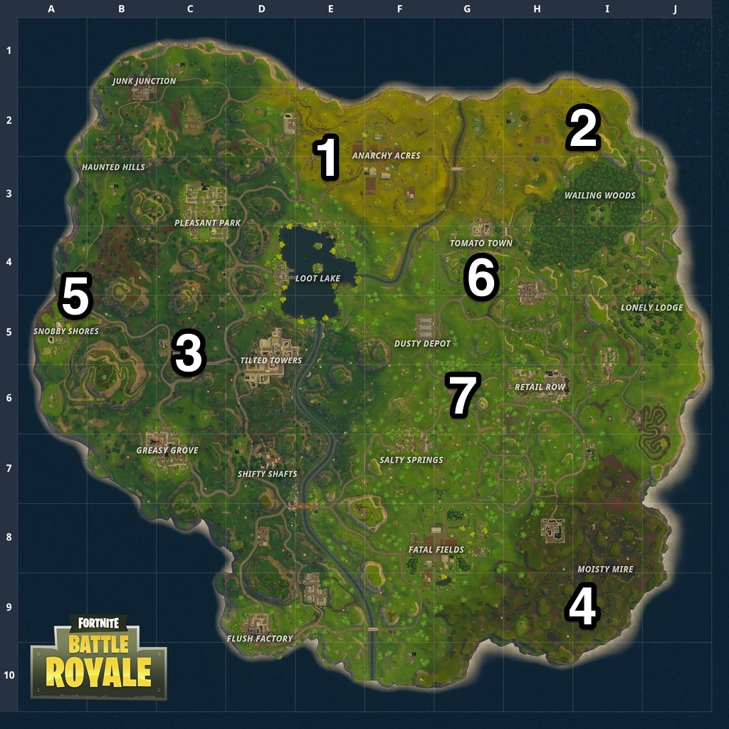 si vous pouvez le faire a l un de ceux ci il devrait vous aider a prendre le dessus dans fortnite battle royale - fortnite nord sud est ouest