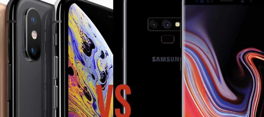 Samsung Galaxy Note9 vs iPhone Xs Max: le titre des poids lourds