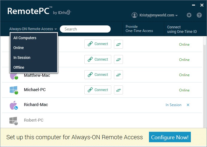 Remote pc access